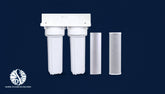Dual Stage Under-Sink Drinking Water Filter System | Carbon + Sediment Filters